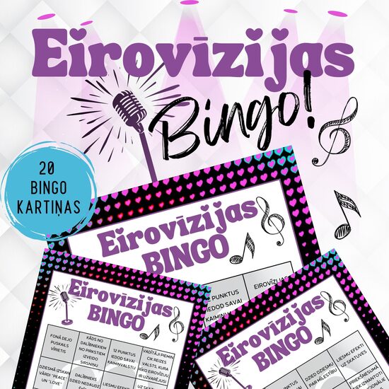 Eirovīzijas BINGO, digitāls PDF fails